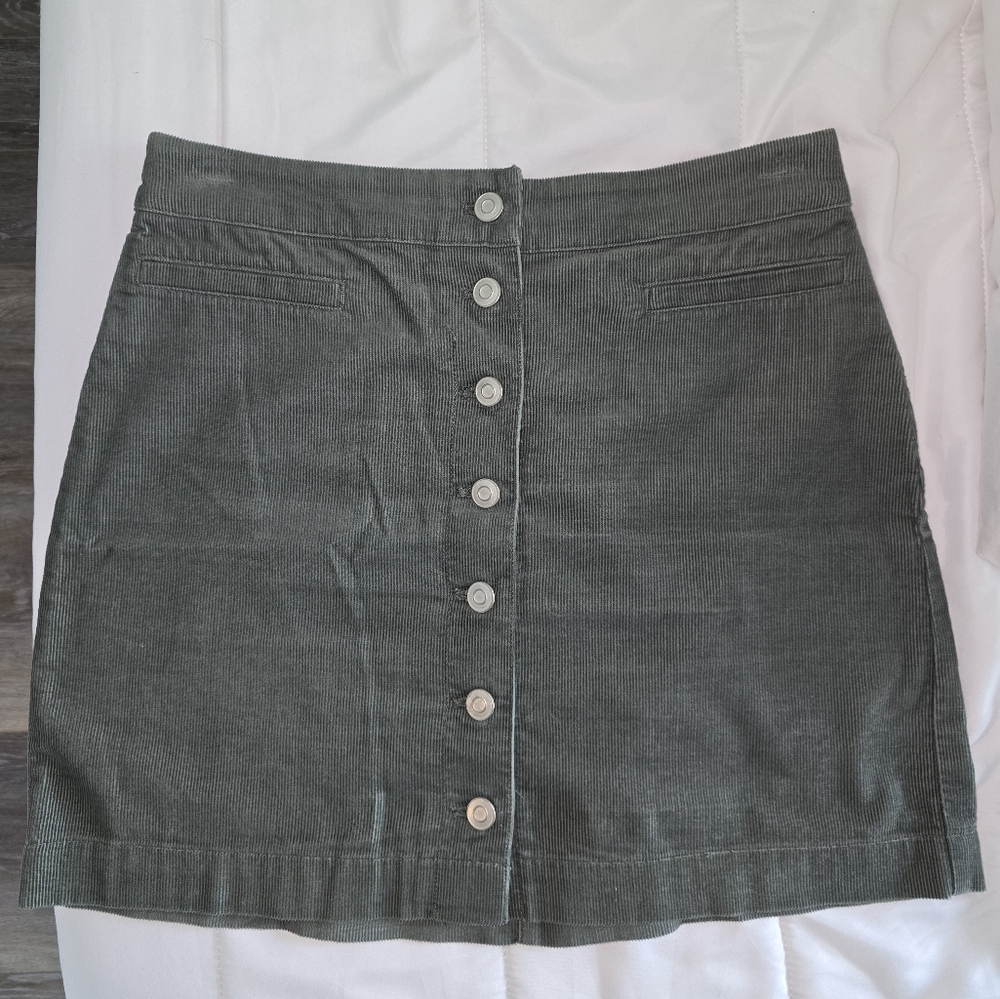 Wilfred green corduroy skirt